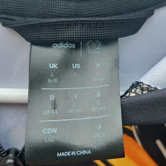 Adidas x FARM Rio Floral Butterfly Zip-Up Hoodie Size L - Picture 4 of 7